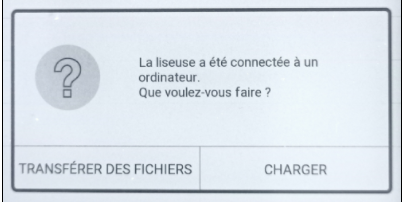 écran demande de transfert liseuse vivlio