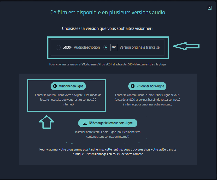 Capture écran Streaming