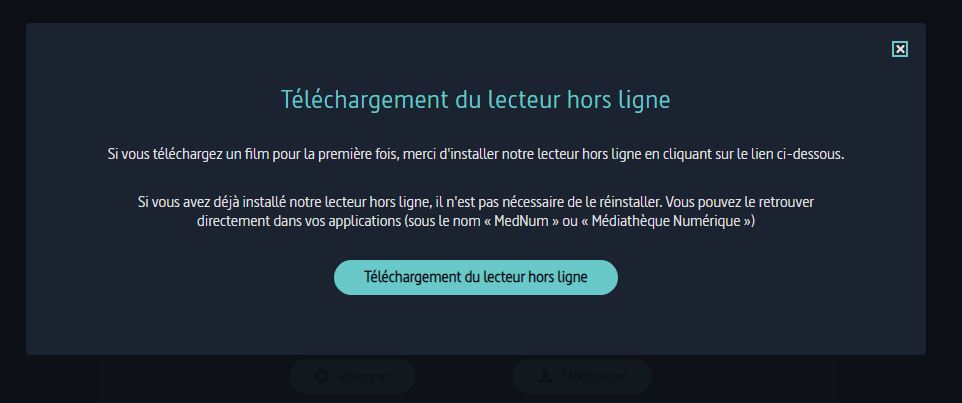 écran téléchargement artevod