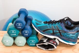 Accessoires de fitness et chaussure de sport