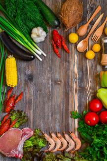 Viandes et légumes à cuisiner