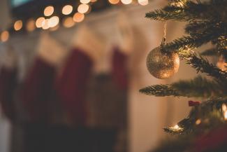 Photo d'un sapin de noël
